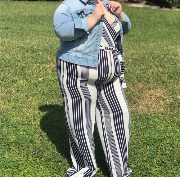 Other - STRIPED JUMPSUIT